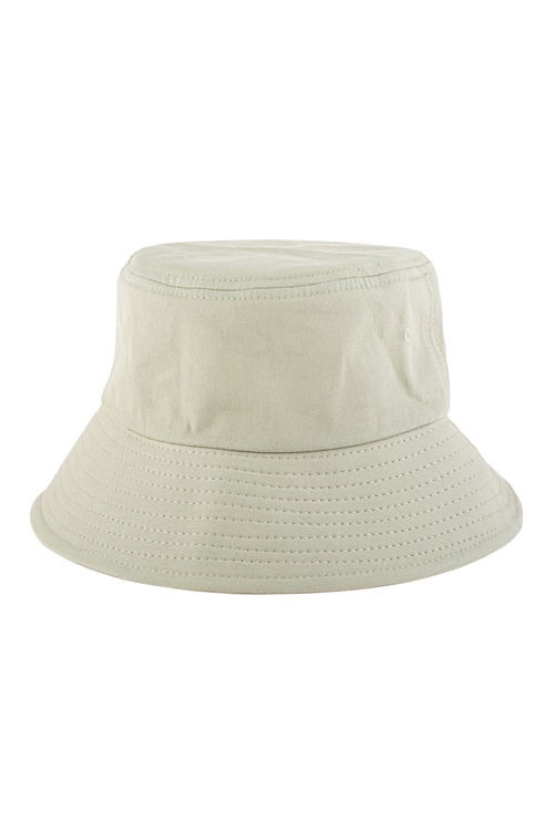 S26-8-5-HDT3236GL-PLAIN BUCKET HAT-LIGHT MINT/6PCS