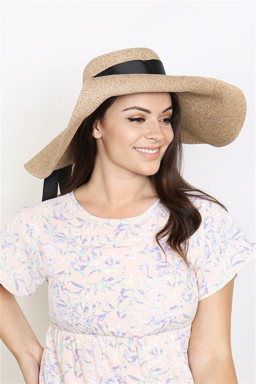 S25-2-2-HDT3402KA-FLOPPY HAT BRIM SUN HAT-KHAKI/6PCS (NOW $4.00 ONLY!)