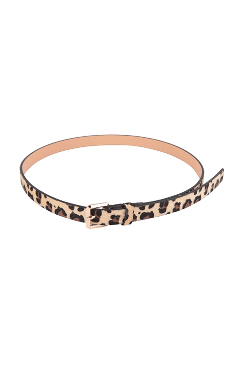 S20-12-3-HDT3552LEO - ANIMAL PRINT FASHION LEATHER BELT - LEOPARD/6PCS (NOW $1.25 ONLY!)