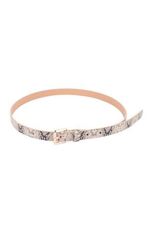 S20-12-3-HDT3552SNA - ANIMAL PRINT FASHION LEATHER BELT - SNAKE/6PCS (NOW $1.25 ONLY!)