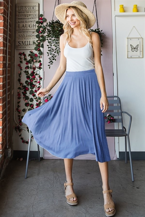 S35-1-1-HM-ES6701-10-DNM - SOLID MAXI SKIRT WITH SIDE POCKET- DENIM 2-2-2