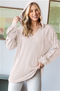 HM-ET7760-10-OTM-LONG SLEEVE V NECK HOODIE SOLID URBAN RIBBED TOP-OATMEAL-2-2-2