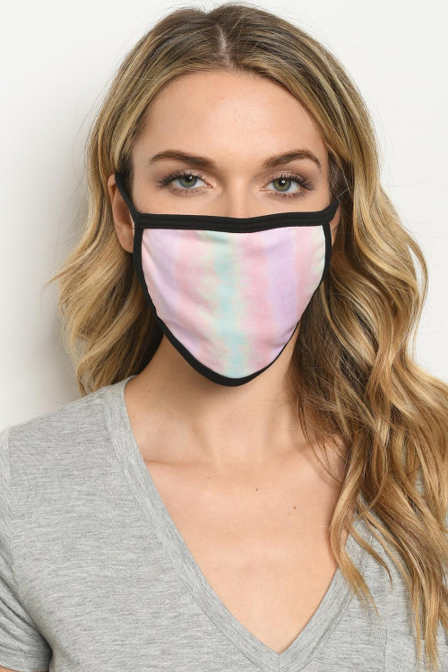 S16-7-2-MTDMT723 MULTI TIE DYE REUSABLE FACE MASK FOR ADULT/10PCS