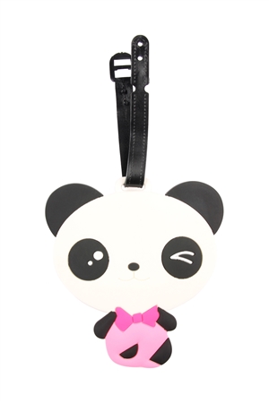 S29-1-4-KC-75600MD - PANDA BLINKING KEYCHAIN TAG/1PC