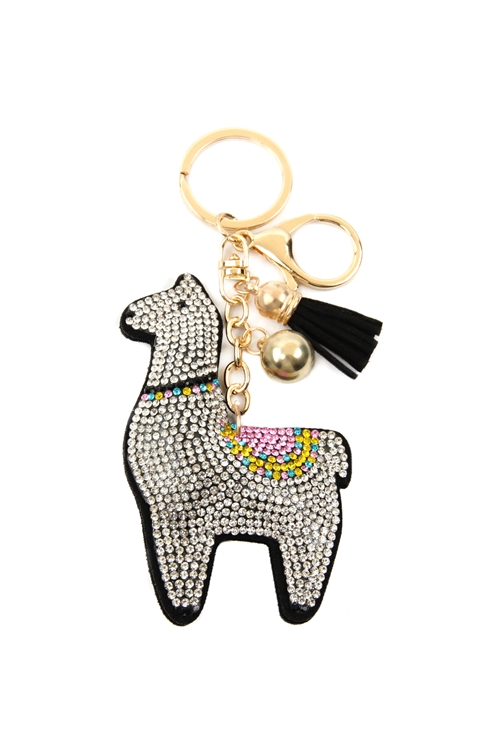 S28-7-3-KC444X160 / KC380X160 - BLACK LLAMA KEYCHAIN/1PC