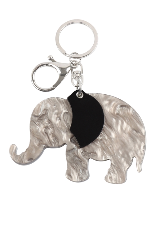 S20-10-5-KC417X030- ELEPHANT W/ MIRROR KEYCHAIN/1PC