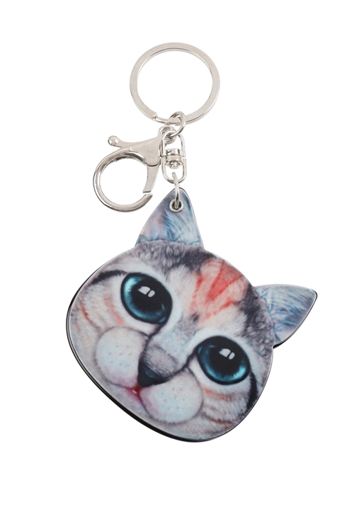 S20-11-5-KC417X034-  BLACK CAT W/ MIRROR KEYCHAIN/1PC