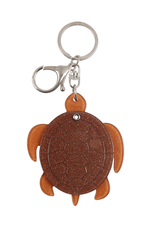 S20-10-5-KC417X048- TURTLE  W/ MIRROR KEYCHAIN/1PC