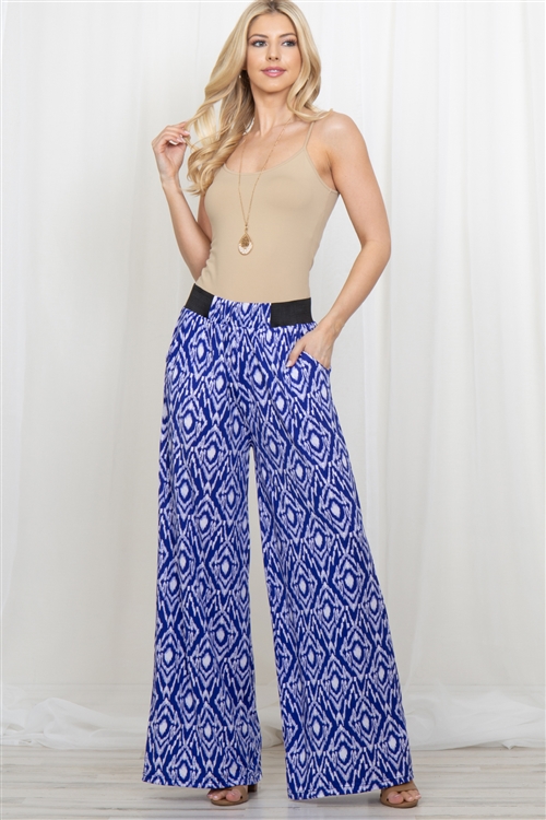 S25-8-1-LG237X260 - ABSTRACT SQUARE PANTS-BLUE/6PCS (NOW $7.75 ONLY!)