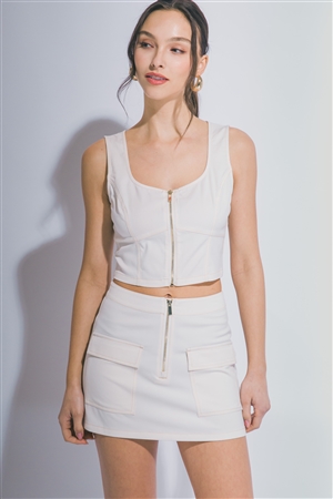 S39-1-1-LT-3797NSET-IV - DENIM TWO-PIECE SET- IVORY 2-2-2