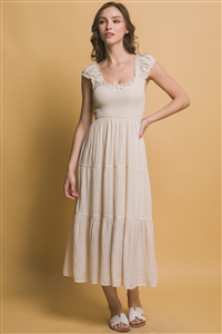 S39-1-1-LT-4912DS-NTL - CASUAL MAXI DRESS- NATURAL 2-2-2