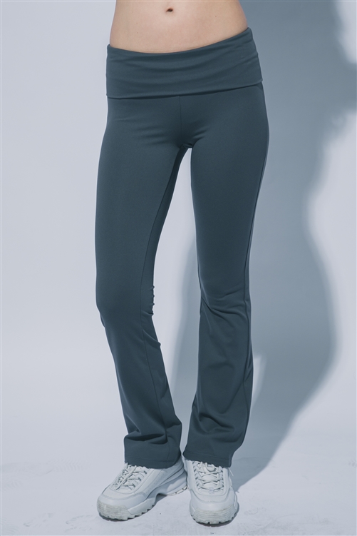 S39-1-1-LT-60144PN-CLGY - HIGH-WAISTED FOLDOVER WAISTBAND LEGGINS- COAL GREY 2-2-2