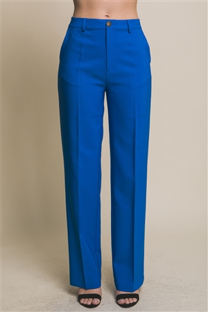 S39-1-1-LT-6831PD-AZR - FORMAL STRAIGHT LEG BLAZER PANTS- AZURE 2-2-2