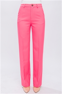 S39-1-1-LT-6831PD-CRLPK - FORMAL STRAIGHT LEG BLAZER PANTS- CORAL PINK 2-2-2