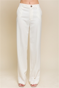 S39-1-1-LT-6831PD-IV - FORMAL STRAIGHT LEG BLAZER PANTS- IVORY 2-2-2