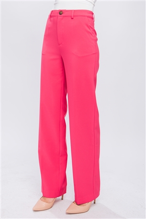 S39-1-1-LT-6831PD-MGT - FORMAL STRAIGHT LEG BLAZER PANTS- MAGENTA 2-2-2