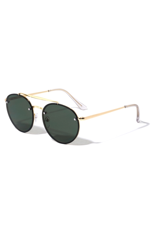 S17-2-5-M10832-TINTED LENS AVIATOR SUNGLASSES/12PCS