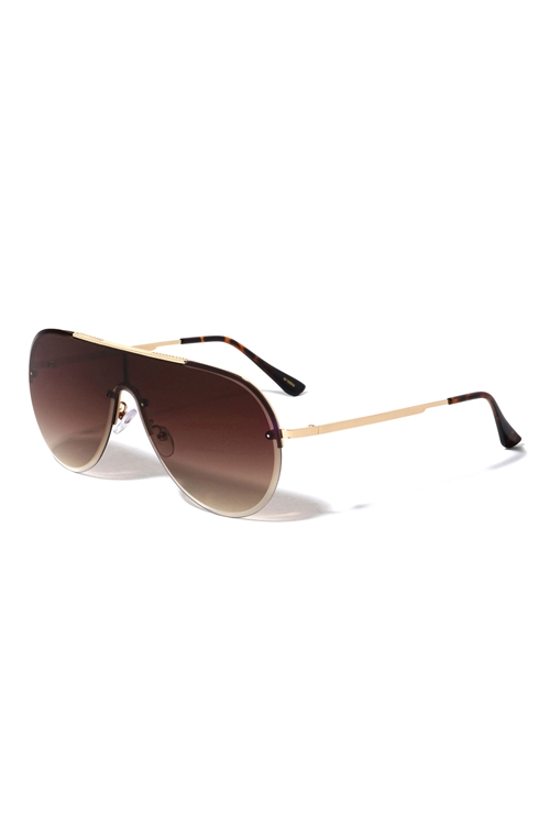 S17-6-5-M10868 - AVIATOR TINTED ICONIC FASHION SUNGLASSES/12PCS