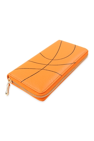 S21-2-2-MB0079 - BASKETBALL ZIPPER WALLET/6PCS