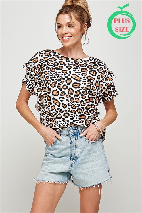 S32-1-1-MT2519-2X-LEOPARD PLUS SIZE ANIMAL PRINT TOP 2-2-2