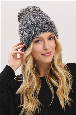 S30-1-1-MI-MH0252BK-LUREX BEANIE- BLACK/6PCS