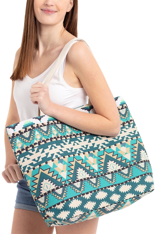 S30-1-1-MB0087 - AZTEC PATTERN POUCH /6PCS