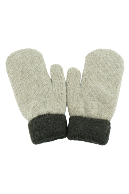 S30-1-1-MG0012TP-TWO TONE MITTENS-TAUPE/6PCS