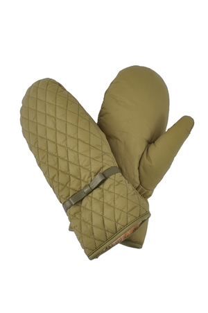 S30-1-1-MG0068-OV - PUFFER PADDED QUILTED MITTENS-OLIVE/6PCS