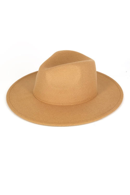 S30-1-1-MI-MH0125-TP - SOLID PANAMA HAT-TAUPE/6PCS