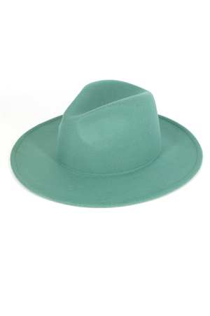 S30-1-1-MI-MH0125-TQ - SOLID PANAMA HAT-TURQUOISE/6PCS