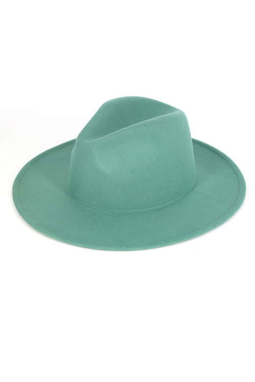 S30-1-1-MI-MH0125-TQ - SOLID PANAMA HAT-TURQUOISE/6PCS