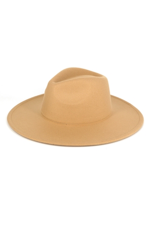 S30-1-1-MH0142-TP - SOLID PANAMA HAT-TAUPE/6PCS