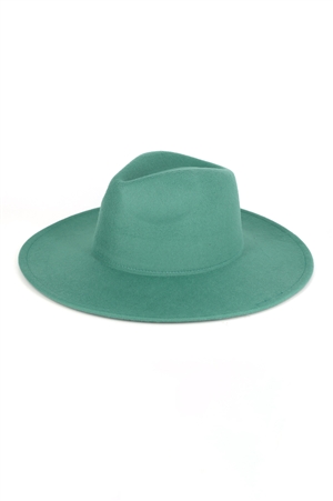 S30-1-1-MH0142-TQ - SOLID PANAMA HAT
-TURQUOISE/6PCS