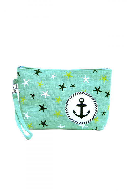 SA3-2-5-MP0014GN GREEN BEACH BAG POUCH ANCHOR/6PCS