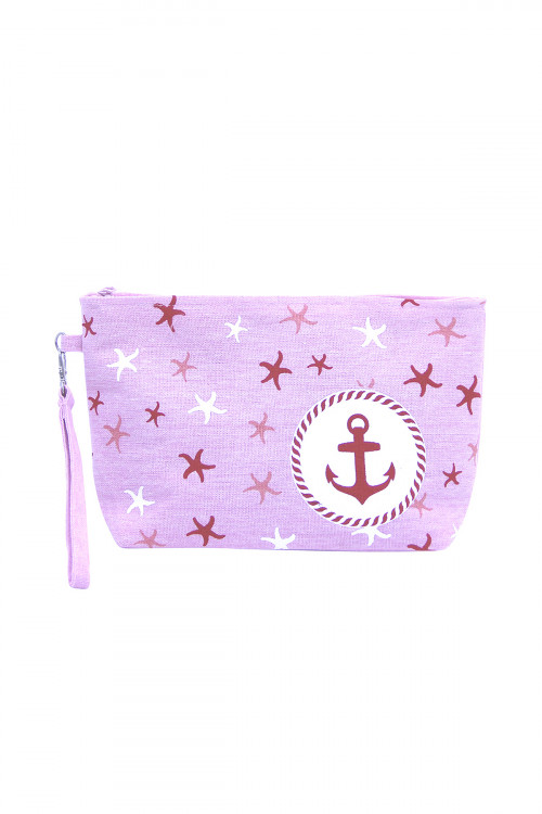 SA3-2-1-MP0014PK PINK BEACH BAG POUCH ANCHOR/6PCS