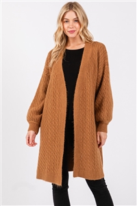 S30-1-1-MS0406 - CABLE KNIT CARDIGAN/6PCS