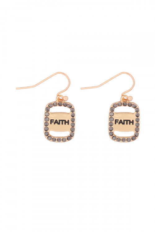 S21-11-3-MYE1263GH-FAITH ETCHED DROP  EARRINGS-HEMATITE/6PCS