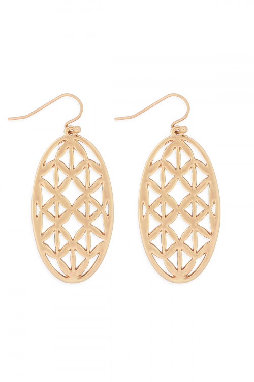 S22-11-3-MYE1274WG-OVAL FILIGREE DROP EARRINGS-GOLD/6PCS