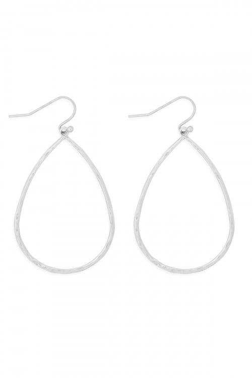 S21-11-4-MYE1282WS-OPEN TEARDROP EARRINGS-SILVER/6PAIRS