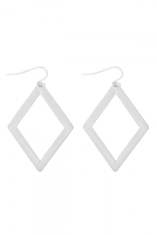 S21-12-4-MYE1287BS-RHOMBUS DROP EARRINGS-SILVER/6PAIRS