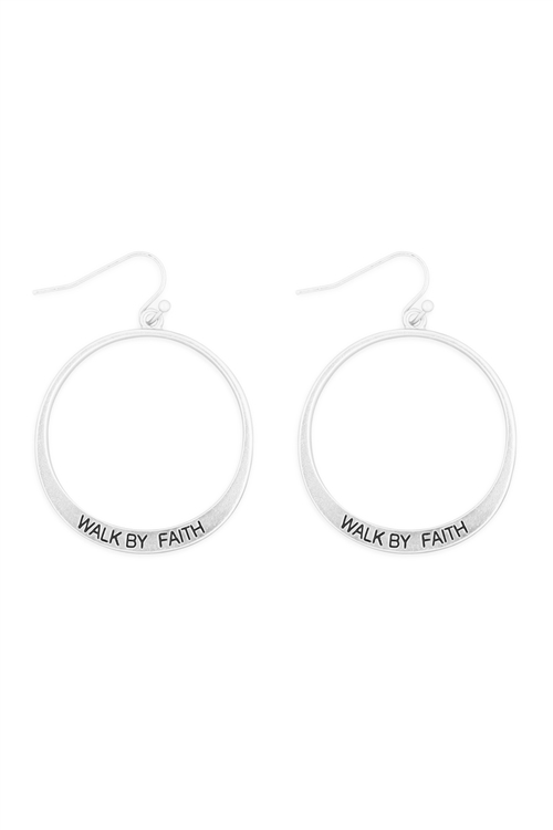 S29-2-1-MYE1412MSFT-FAITH PINCHED HOOP DROP EARRINGS-MATTE SILVER/6PAIRS