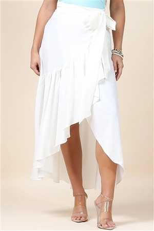NY-S1050-SOLID-WH - MIDI WRAP SKIRT- WHITE 3-3