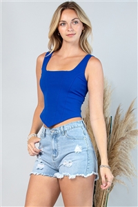 NY-T1352-Sd-BL-SOLID SQUARE NECK CROP TOP-BLUE-2-2-2