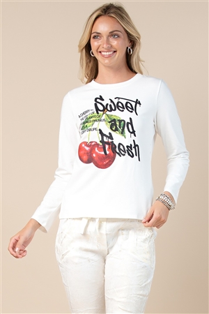 NY-T1575-5846A-OFW-SWEET CHERRY PRINT LONG SLEEVES TEE-OFFWHITE-2-2-2