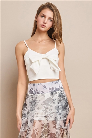 NY-T1576-S-WH - COQUETTE SOLID CAMISOLE CROP TOP-WHITE-2-2-2