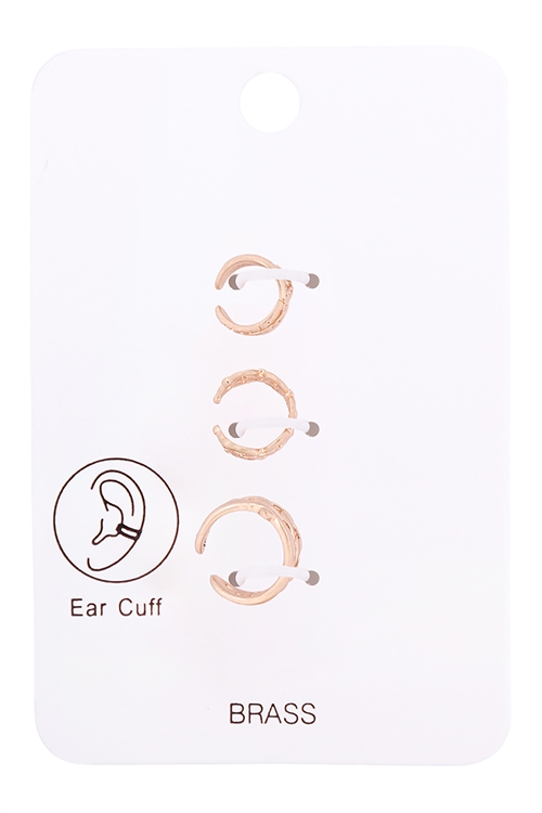 A2-1-4-OEB576WG - INFINITY CHAIN SET NO PIERCING EAR CUF-GOLD/1PC