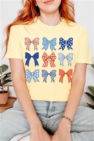 PO-OU1690-E2279-LEMO - BOWS RIBBONS FOURTH OF JULY GRAPHIC GARMENT DYED T SHIRTS- Lemonade-2-2-2-2