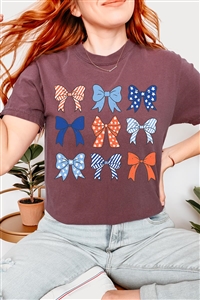 PO-OU1690-E2279-PLUM - BOWS RIBBONS FOURTH OF JULY GRAPHIC GARMENT DYED T SHIRTS- Plum Wine-2-2-2-2