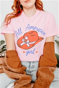 PO-OU1690-E2280-BLUS - ALL AMERICAN GIRL FOURTH OF JULY GRAPHIC GARMENT DYED T SHIRTS- Blush-2-2-2-2