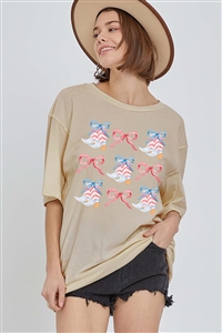 PO-OVS-E2273-KHA - COQUETTE 4TH OF JULY AMERICA PATRIOTIC GRAPHIC GARMENT DYED OVERSIZED T SHIRTS- KHAKI-2-2-2